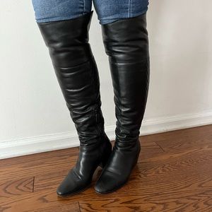 Cole Haan Black over the knee boots woman’s size 6. Inside quarter zip.